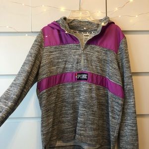 VS PINK Hooded Quarterzip